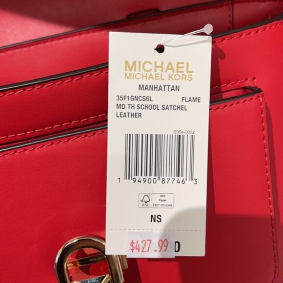 Michael Kors Manhattan Medium School Satchel - Picture 11 of 16